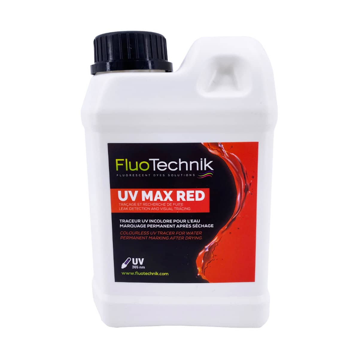 Traceur incolore UV-Max rouge, colorant UV pour la détection de fuites