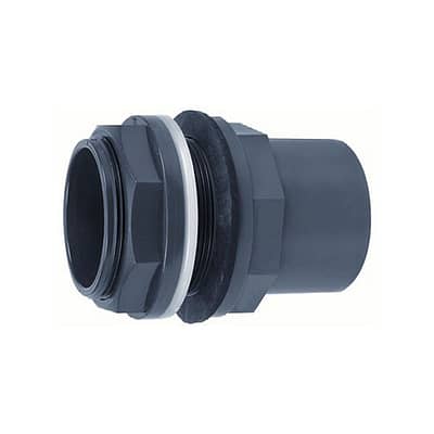 Traversée de cuve en PVC, gris