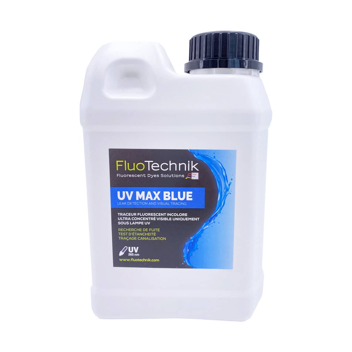 TROTEC Luminat Blau 1 L – UV-Tracer Zur Rohrbruchortung, Wasserverdünnbar, Formaldehydfrei