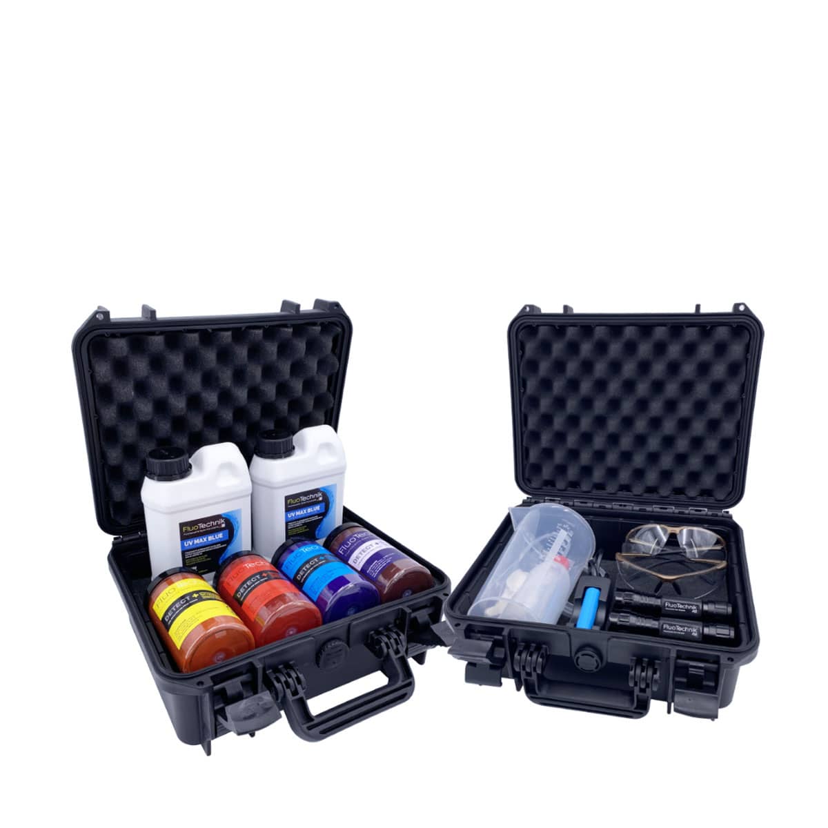 Lecksuche Set PRO 1, 4 x Detect+/2x UV-Max/2 x UV Lampe