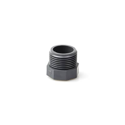 PVC-Stopfen Gewinde, grau