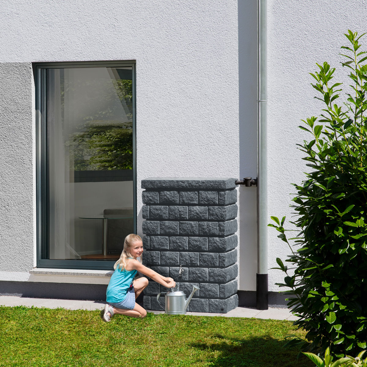 Faserplast_Récupération_des_eaux_pluviales_Citerne_de_mur_Rocky_junior_300l_gris_foncé_2_800008.125