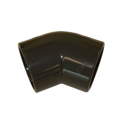 PVC-Winkel 45°, zum Kleben, grau