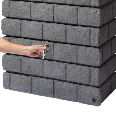 Faserplast_Récupération_des_eaux_pluviales_Citerne_de_mur_Rocky_junior_300l_gris_foncé_4_800008.125