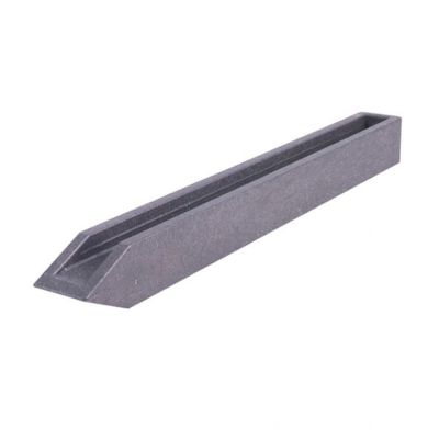 Teich-Pfahl, aus Recycling-Kunststoff, grau